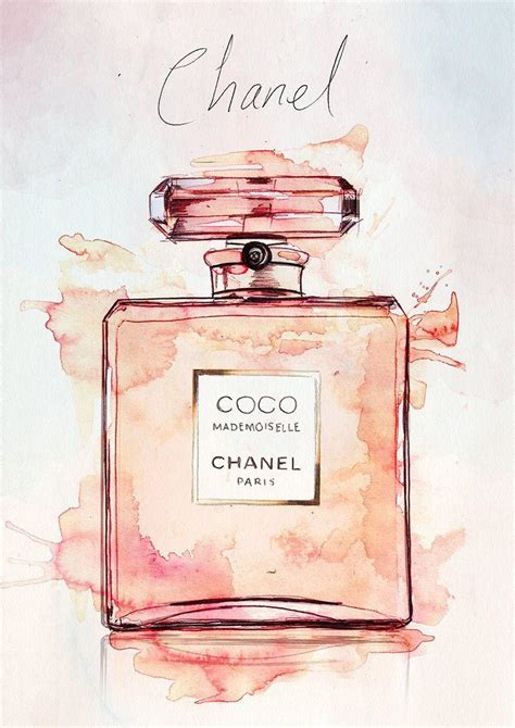 chanel parfum water paint|chanel perfume wallpaper.